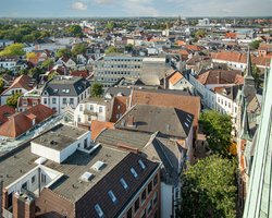 Blick über Oldenburg aus der Lamberti-Kirche. Foto: Mittwollen und Gradetchliev