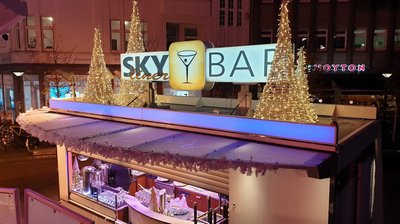 Die Sky Bar auf dem Julius-Mosen-Platz. Foto: Stadt Oldenburg
