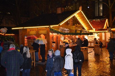 Die Schlemmerhütte auf dem Lamberti-Markt. Foto: Stadt Oldenburg