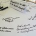 Vorschau: Fragen zu Teilkonzepten können auf Tischdecken beantwortet werden. Foto: Stadt Oldenburg
