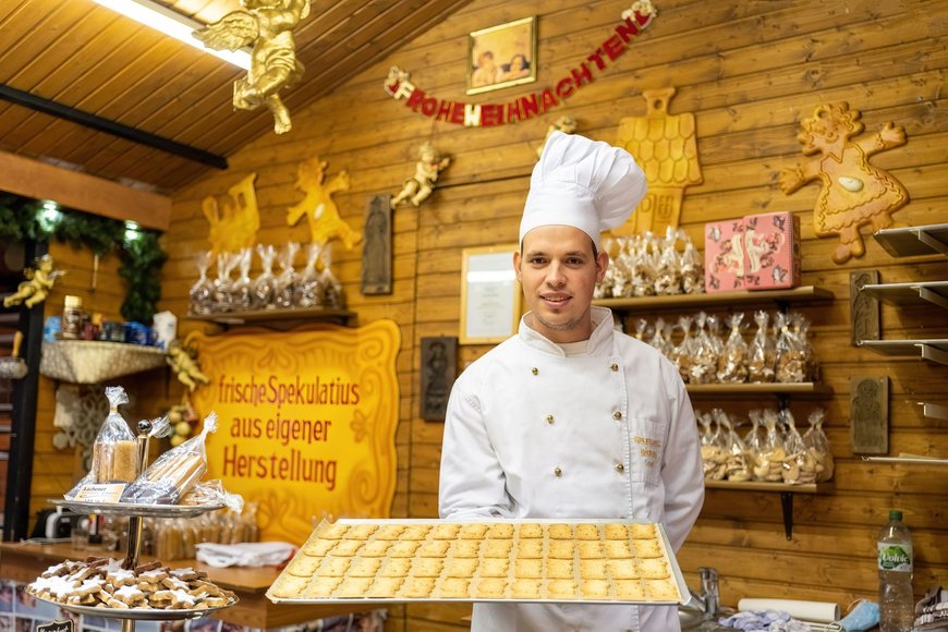 Spekulatiusbäckerei auf dem Lamberti-Markt 2021. Foto: Sascha Stüber
