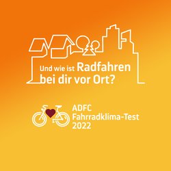 Bild zur Teilnahme am Fahrradklima-Test. Foto: ADFC | April Agentur