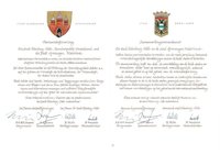Contract of partnership between Groningen and Oldenburg. Picture: City of Oldenburg