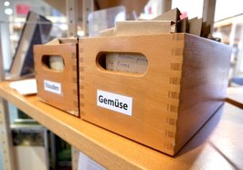 Beschriftete Kisten aus der Saatgutbibliothek. Foto: Stadt Oldenburg