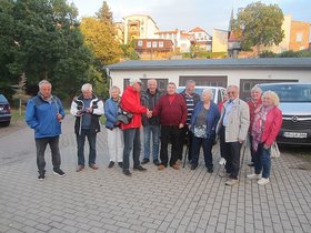 Die Seniorenvertretungen aus Vorpommern-Rügen und Oldenburg bei ihrem Treffen in Stralsund, Gruppenbild. Foto: Seniorenvertretung Oldenburg