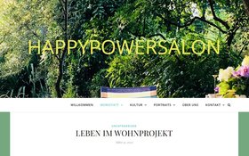 Screenshot der Internetseite HappyPowerSalon. Foto: privat