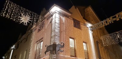 Beleuchtung am Rande Lamberti-Marktes 2018. Foto: Stadt Oldenburg