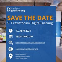 Save the Date Praxisforum Digitalisierung 2024. Grafik: Praxisforum Digitalisierung