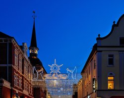 Lappan mit Weihnachtsbeleuchtung. Foto: Hans-Jürgen Zietz
