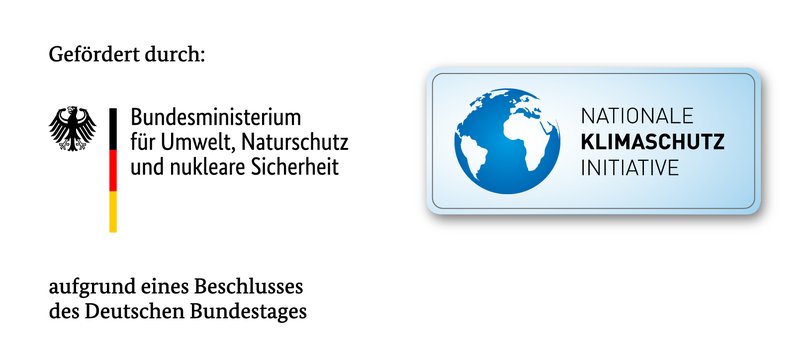 Logo der Nationalen Klimaschutzinitiative. Bundesministerium für Umwelt, Naturschutz und nukleare Sicherheit