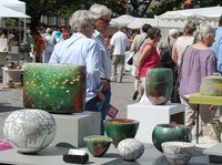 Booth at the Ceramics Market. Picture: Werkschule