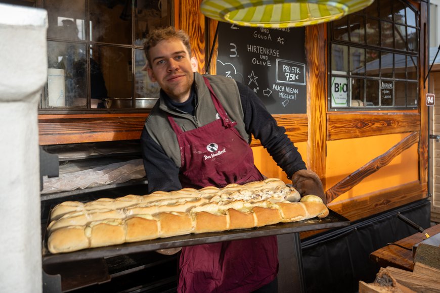 Sascha Stüber Handbrot auf dem Lamberti-Markt 2025. Foto: Sascha Stüber