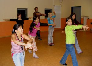 Mitglieder des Kindertheaters „PAEPP“ beim Proben. Foto: Stadt Oldenburg