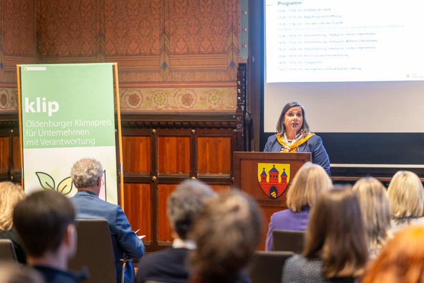 Laudatio von Stadtbaurätin und Jurymitglied Christine-Petra Schacht. Foto: Sascha Stüber