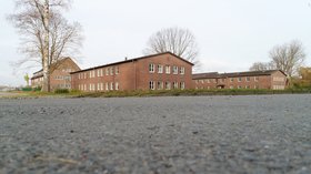 Ansicht auf Gebäude 174 und 175 auf dem Fliegerhorst. Foto: Stadt Oldenburg