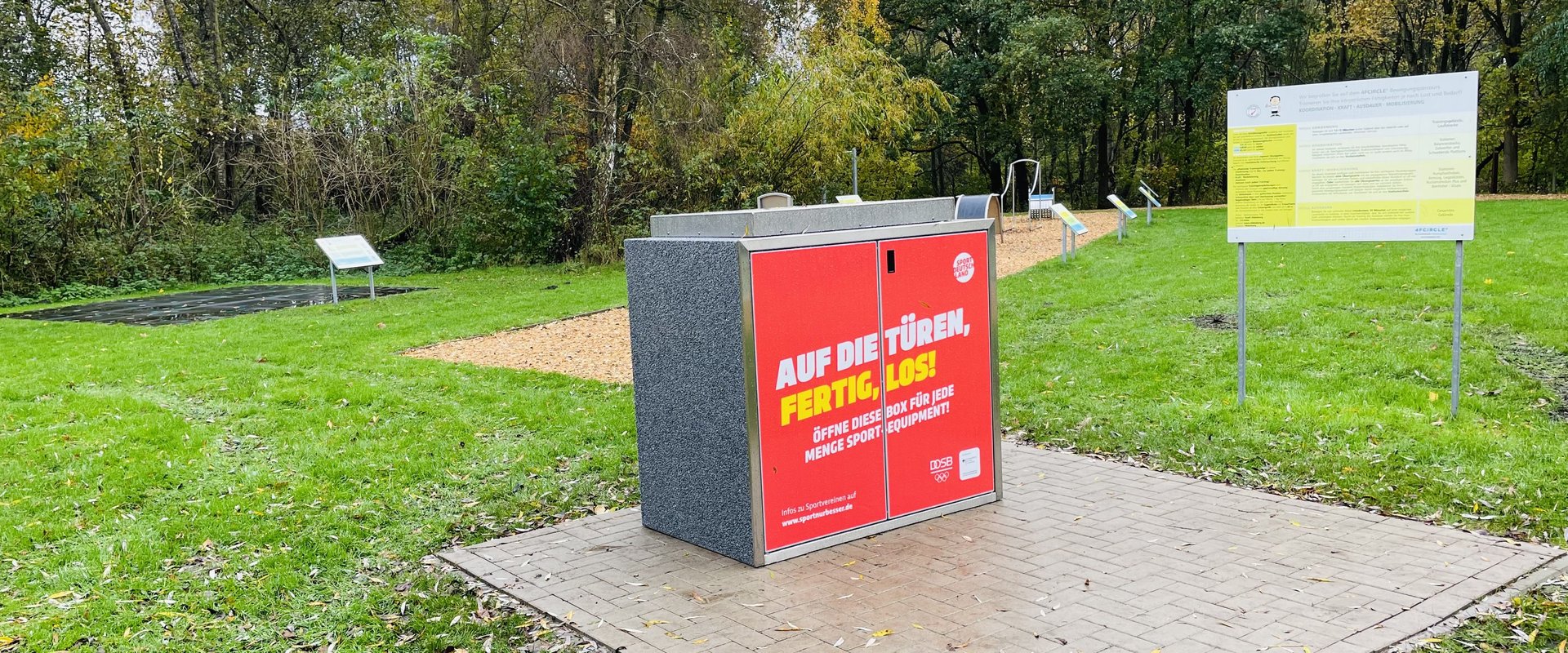 Auch im Sportpark Eversten lädt eine SportBox zu Trainingseinheiten ein. Foto: Stadt Oldenburg