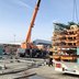 Vorschau: Der Aufbau der Achterbahn „Trapper Joes Crazy Mine“ auf dem Kramermarkt am 17. September 2025. Foto: Stadt Oldenburg