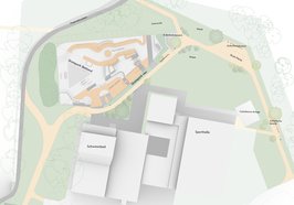 Die erweiterte Skateanlage am Brandsweg wird rund 1.250 Quadratmeter groß sein. Auch die umliegenden Grünflächen werden aufgewertet. Grafik: Büro endboss GmbH