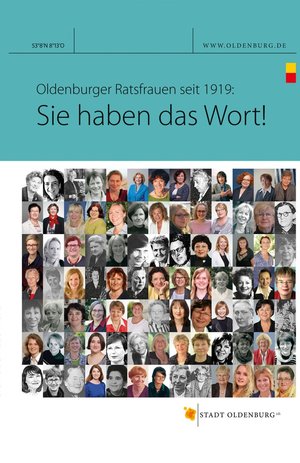 Buchcover mit Portraits der Oldenburger Ratsfrauen seit 1919. Grafik: Stadt Oldenburg