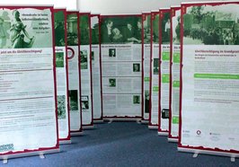 Ausstellungstafeln. Foto: Gleichstellungsbüro Landkreis Harburg