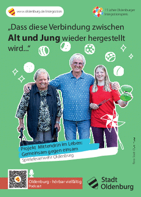 Postkarte zum Projekt: „Mittendrin im Leben: Gemeinsam gegen einsam“ Foto: Stadt Oldenburg