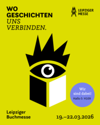 Banner der Leipziger Buchmesse.