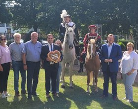 Bild vom Werberitt zum Oldenburger Kramermarkt am 25. August 2025 in Vechta. Foto: Stadt Oldenburg