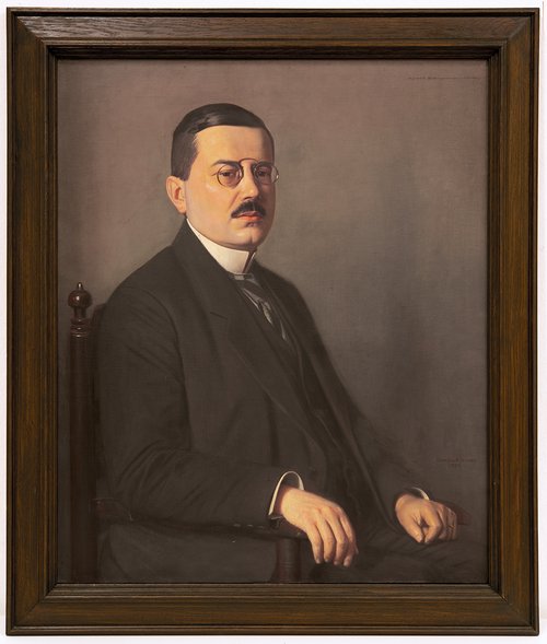 Fotohinweis: Bernhard Winter, Portrait Theodor Goerlitz, 1922, Öl auf Leinwand, 88,5 x 73,8 cm; Stadtmuseum Oldenburg