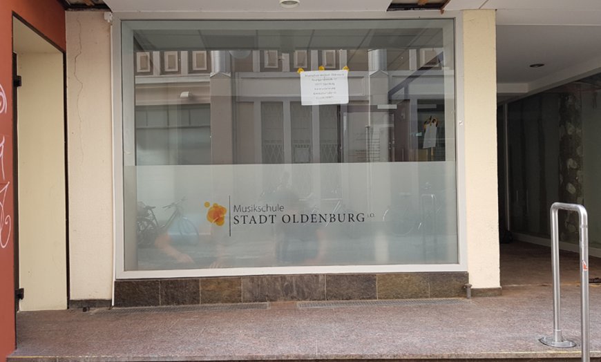 Für jede und jeden erkennbar: Hier wird künftig die Musikschule zu finden sein. Foto: Stadt Oldenburg