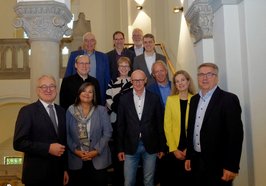 Die Teilnehmenden des Jahresgesprächs zwischen Jade Hochschule und Stadtverwaltung. Foto: Sascha Stüber 