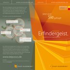 Flyer zu den Stadtbezirkskonferenzen mit dem Schlagwort „Erfindergeist“. Foto: stockwerk2