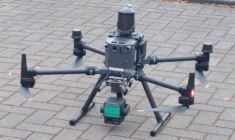 Drohne mit Laserscanner. Foto: Stadt Oldenburg