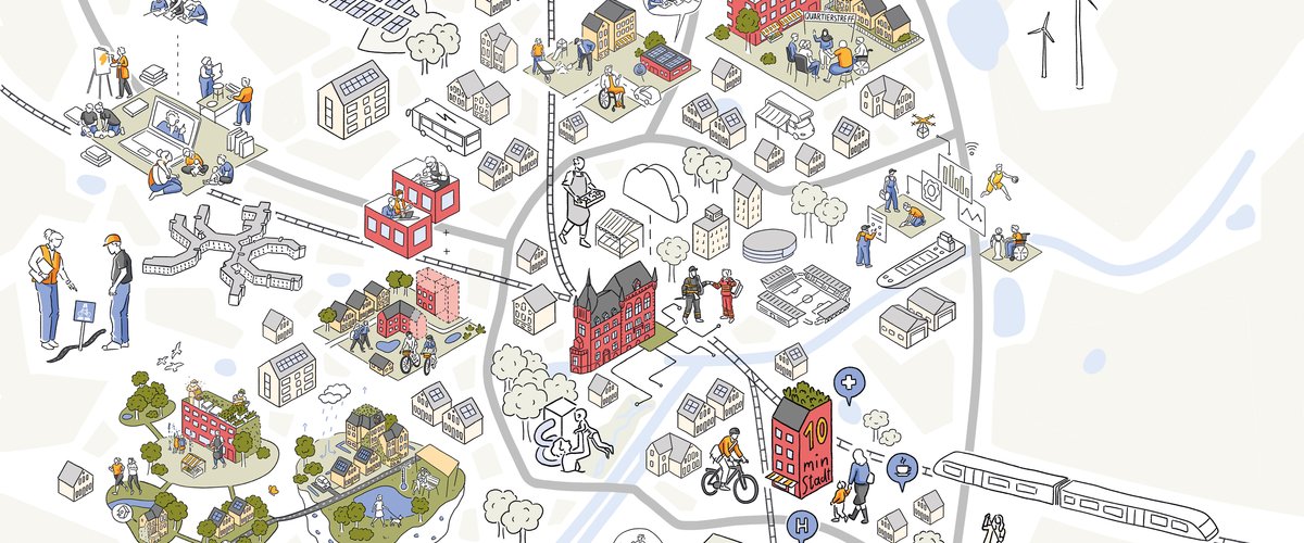 Oldenburg-Wimmelbild. Grafik: Jennifer van de Sandt