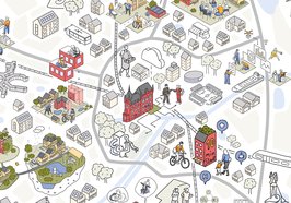 Oldenburg-Wimmelbild. Grafik: Jennifer van de Sandt