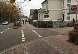 An der Einmündung Hauptstraße/Schillerstraße soll aufgepflastert werden. Foto: Stadt Oldenburg