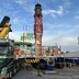 Vorschau: Der Nordic Tower beim Aufbau am 29. September 2026. Foto: Stadt Oldenburg