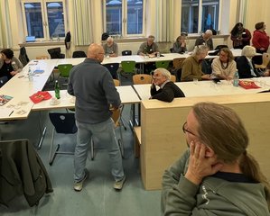 Runder Tisch für Eversten am 8. Oktober 2025. Die Arbeitsergebnisse werden präsentiert. Foto: Harry Vogel
