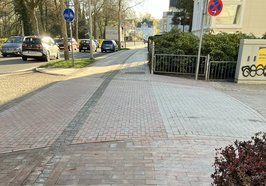 Die Einmündung zur Schillerstraße nach der Aufpflasterung. Foto: Stadt Oldenburg