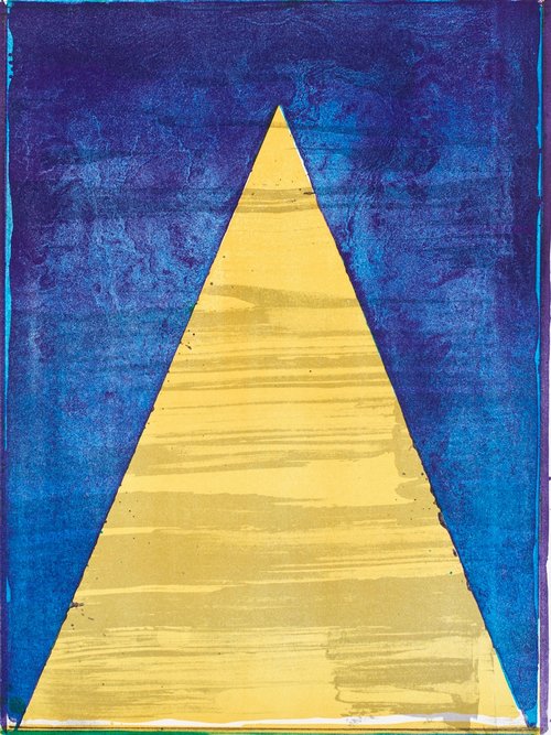 Pius Fox, Konstantins Traum, Farblithografie, 2018. Foto: Griffelkunst