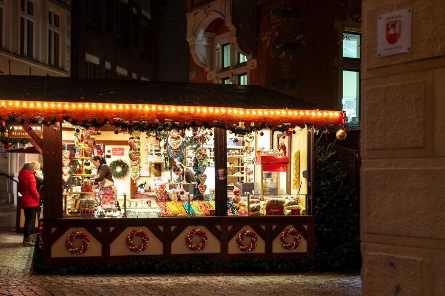 Die Zucker-Bäckerei am Alten Rathaus auf dem Lamberti-Markt 2025. Foto: Sascha Stüber