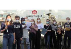 Teilnehmende des Bundeswettbewerbs Jugend musiziert aus Oldenburg 2021. Foto: Stadt Oldenburg