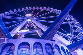 Das Riesenrad „Mein Rad“ von Patrick Greier auf dem Kramermarkt 2023. Foto: Sascha Stüber
