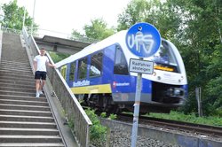 Brücke über die Bahnstrecke in Krusenbusch. Foto: Stadt Oldenburg
