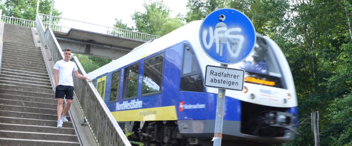 Brücke über die Bahnstrecke in Krusenbusch. Foto: Stadt Oldenburg