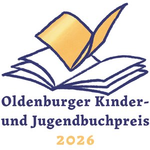 Logo Kinder- und Jugendbuchpreis 2026. Foto: Stadt Oldenburg Logo Kinder- und Jugendbuchpreis 2026