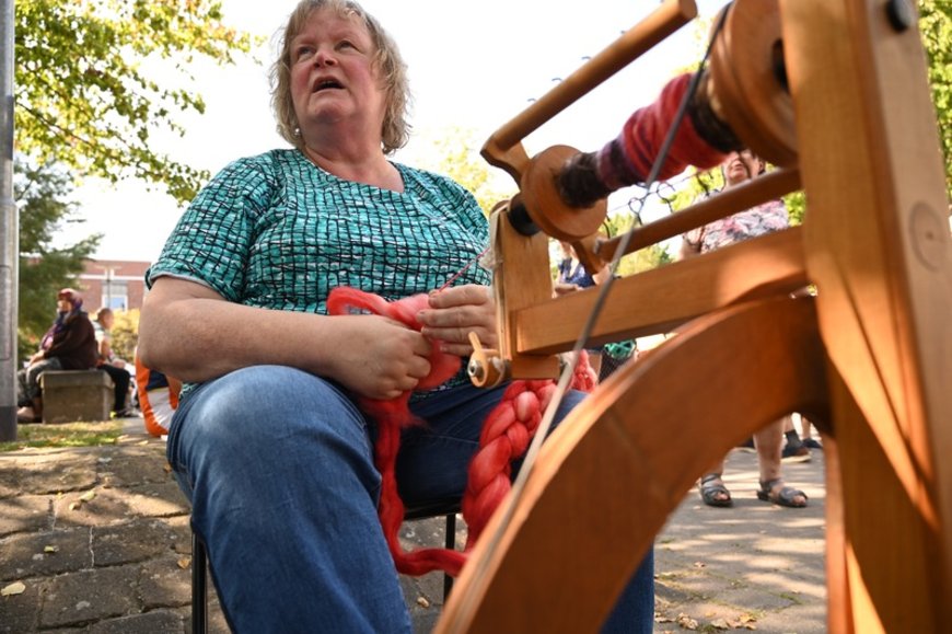 Strick- und Handarbeitsgruppe. Foto: Jörg Hemmen