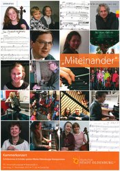Konzertplakat „Miteinander“. Gestaltung: Stadt Oldenburg