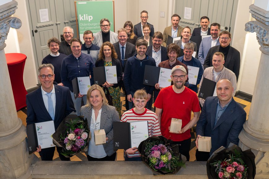 Unternehmensvertreterinnen und Unternehmensvertreter, die sich beim klip 26 beworben haben. Foto: Sascha Stüber