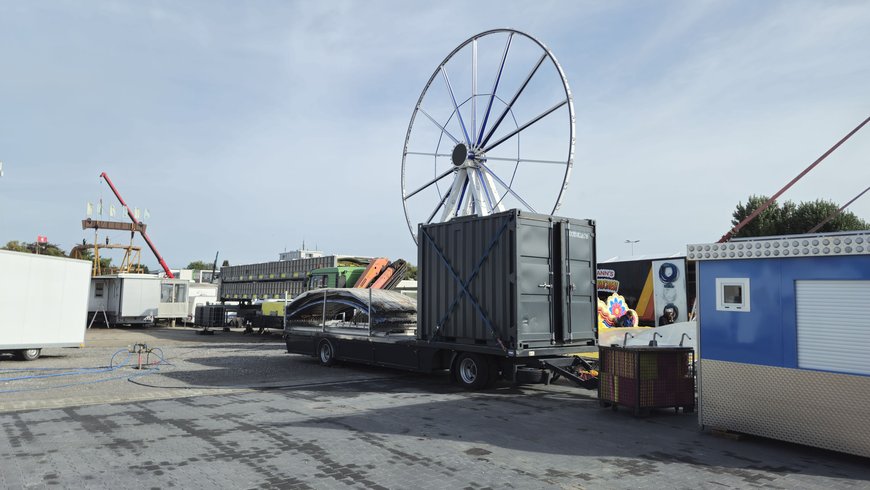 Der Aufbau vom Kramermarkt am 17. September 2025. Foto: Stadt Oldenburg