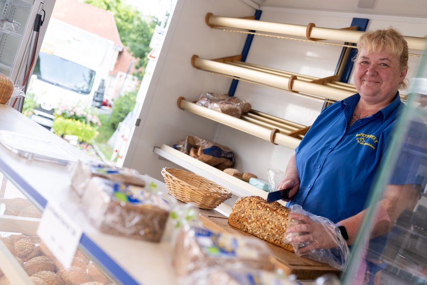 Der Bäcker auf dem Wochenmarkt in Eversten. Foto: Sascha Stüber